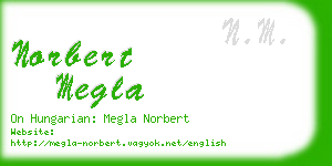 norbert megla business card